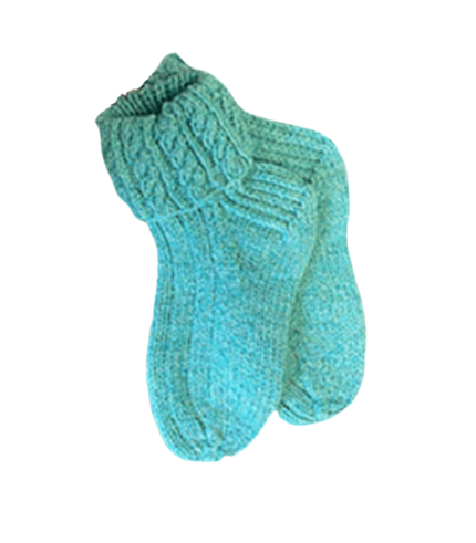 Cable knit socks