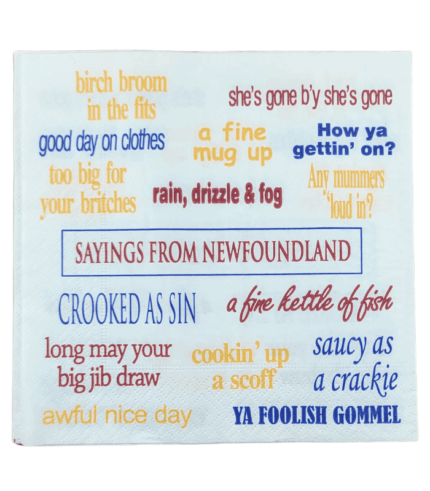 Newfoundland Sayings Napkins