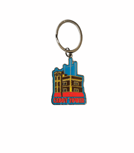 Cabot Tower Keychain enamel