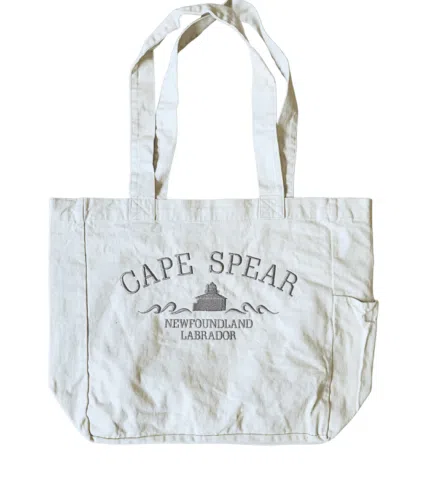 Cape Spear Embroidered Tote Bag