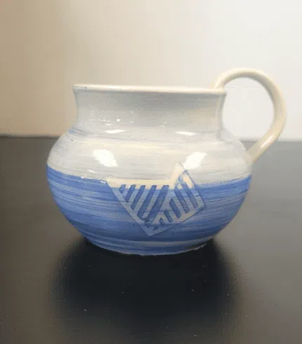 Raku Pottery Iceberg mug