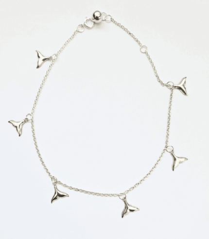 Whale Tail Silhouette Anklet