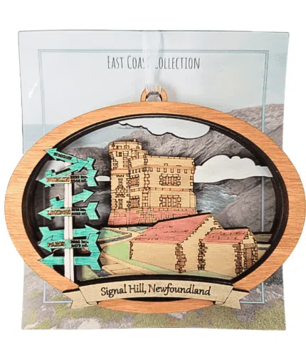 Wood Burned Signal Hill Ornament