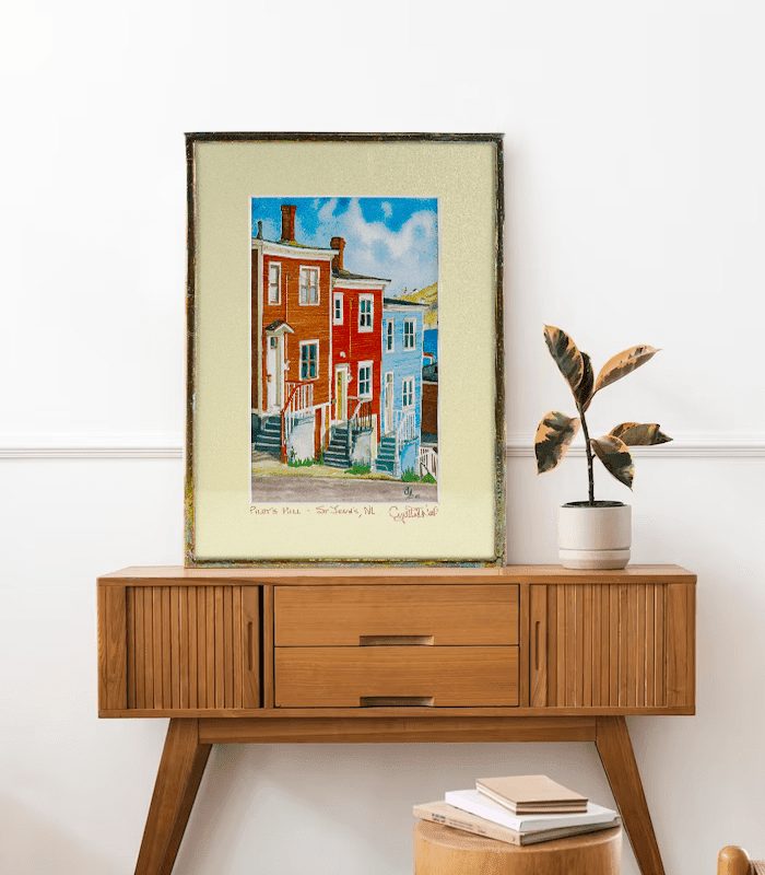 Pilot’s Hill art print-3028 "Pilot's Hill" Copper Framed Art by Cynthia Noel - Image 2