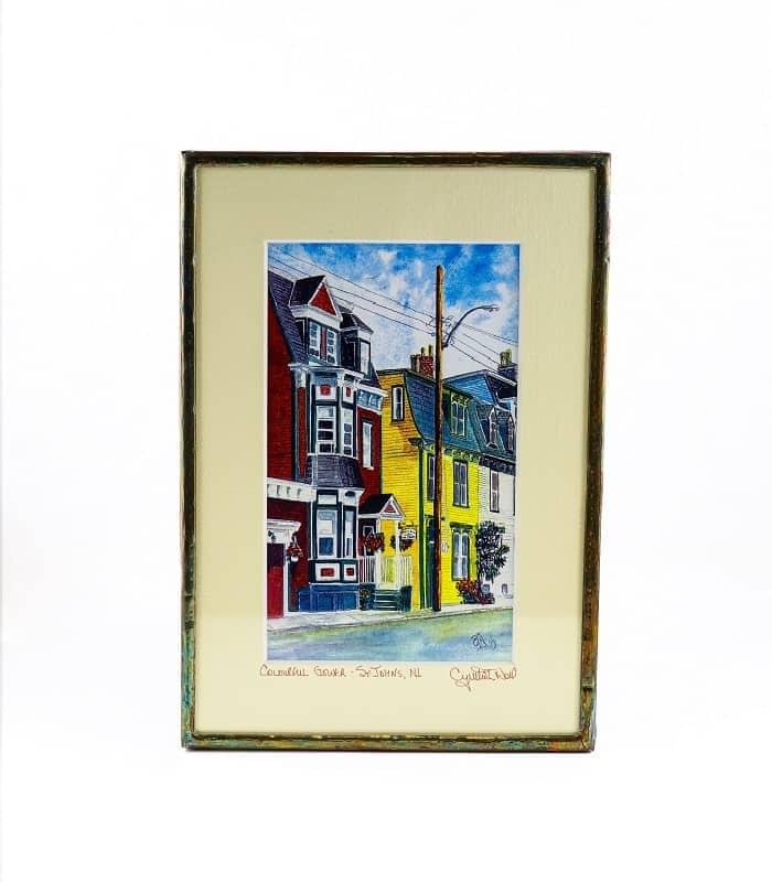 "Colorful Gower" Copper Framed Art by Cynthia Noel - Image 1